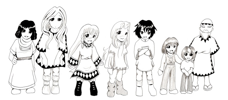 Characters from volume 2