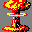 A mushroom cloud