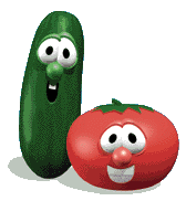 Bob the Tomato & Larry the Cucumber!